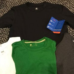 4 young men’s dri-fit t shirts size M